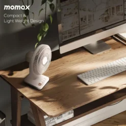 Momax 1°Pod minibordsfläkt Sandsten