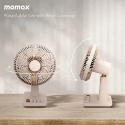 Momax 1°Pod minibordsfläkt Sandsten