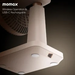 Momax 1°Pod minibordsfläkt Sandsten