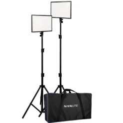 Nanlite LumiPad 25 LED-paneler med stativ 2-pack