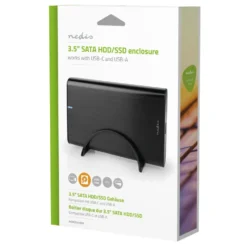 Nedis Hårddiskkabinett 3,5”/2,5” HDD & SSD USB-C 3.2 Gen 1