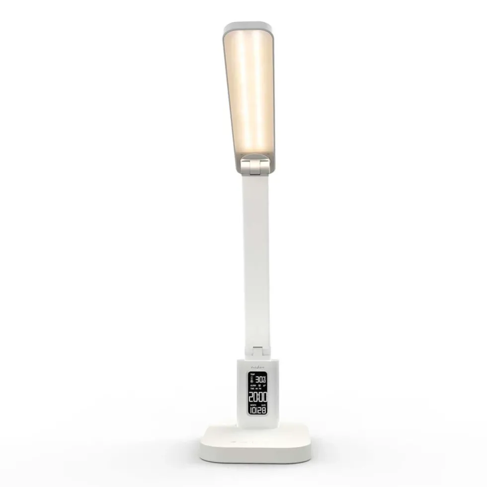 Nedis Laddbar LED-skrivbordslampa med display