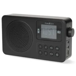 Nedis Portabel FM-radio med Bluetooth