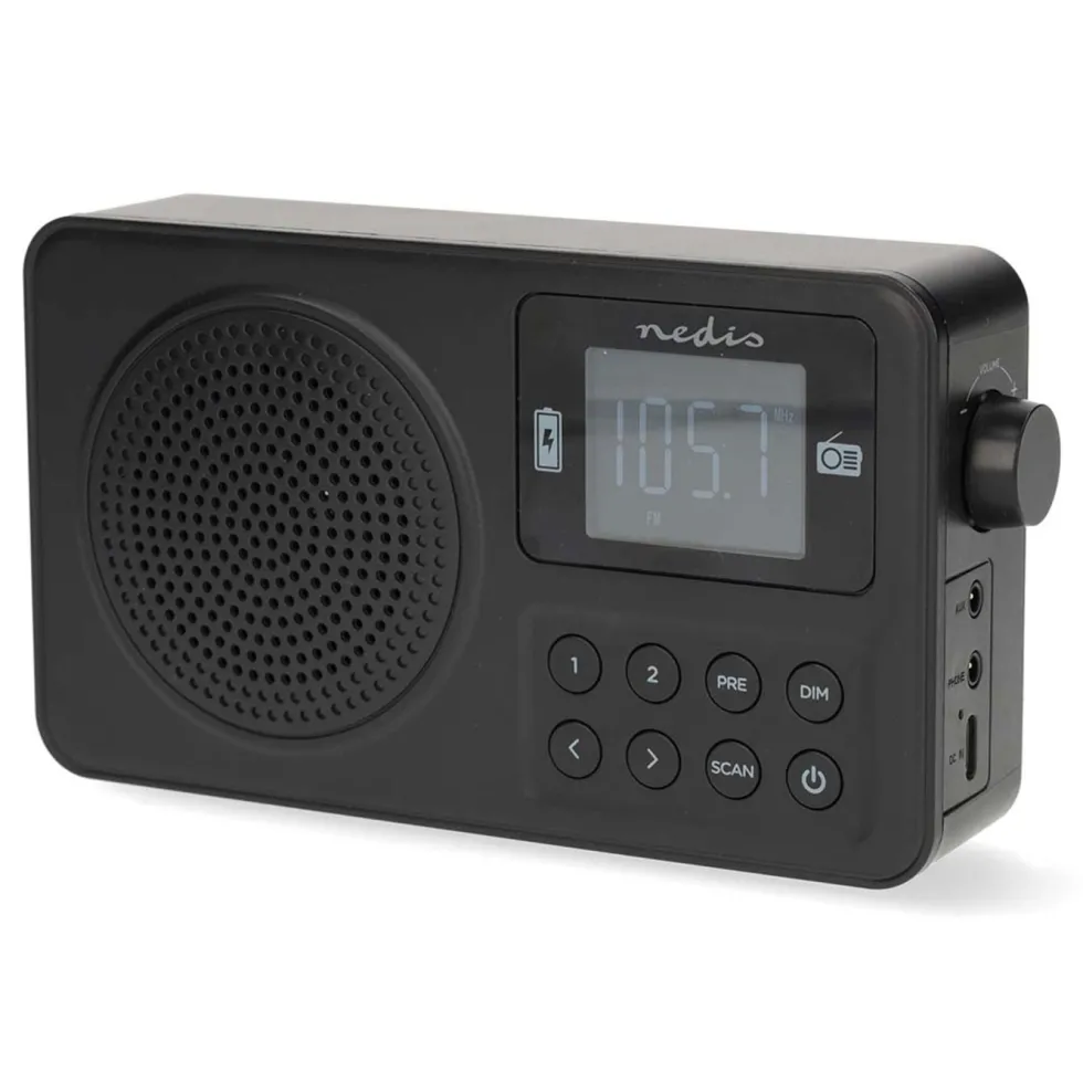 Nedis Portabel FM-radio med Bluetooth
