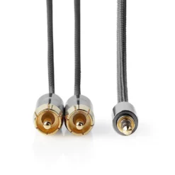 Nedis Stereoljudkabel 3,5 mm till 2x RCA 1 m