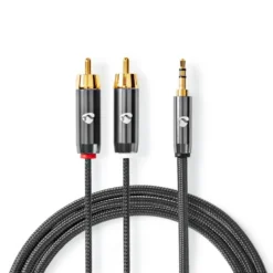 Nedis Stereoljudkabel 3,5 mm till 2x RCA 1 m
