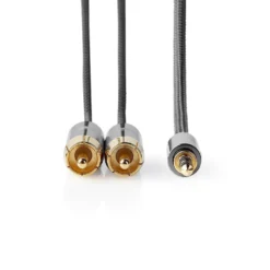 Nedis Stereoljudkabel 3,5 mm till 2x RCA 5 m