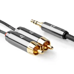 Nedis Stereoljudkabel 3,5 mm till 2x RCA 5 m