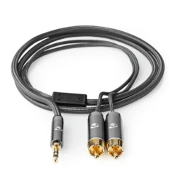 Nedis Stereoljudkabel 3,5 mm till 2x RCA 5 m