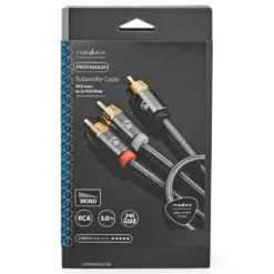 Nedis Subwooferkabel RCA till 2x RCA 3 m