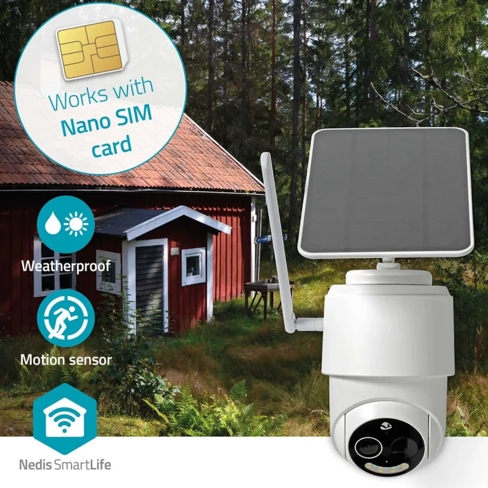 Nedis Utomhuskamera med 4G och solceller