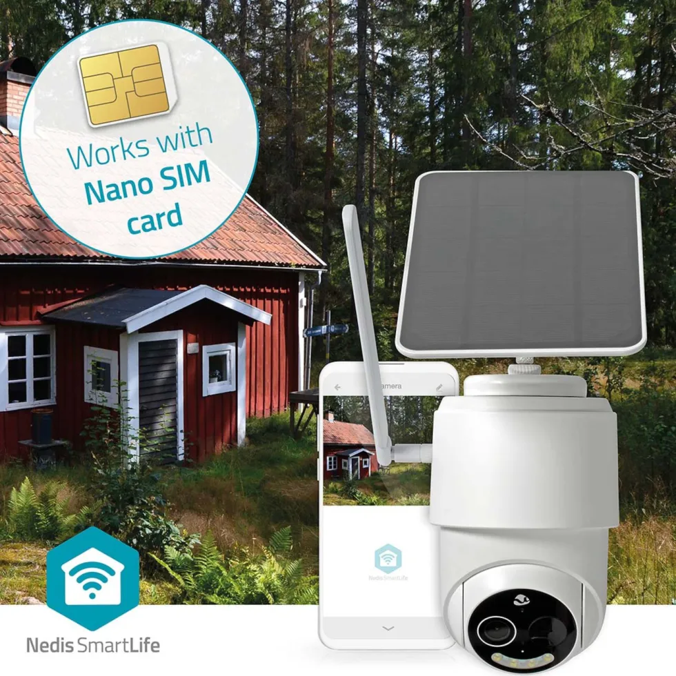 Nedis Utomhuskamera med 4G och solceller