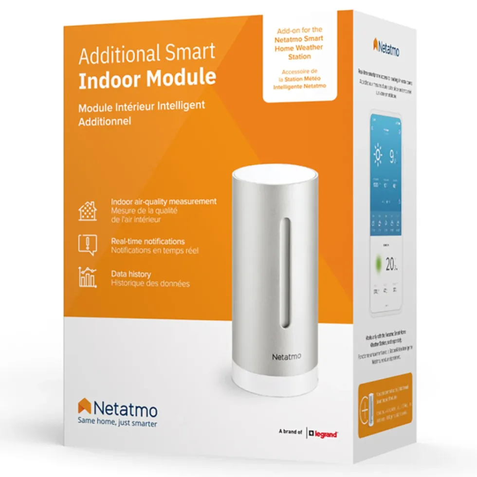 Netatmo Extra Inomhussensor till Netatmo Weather station