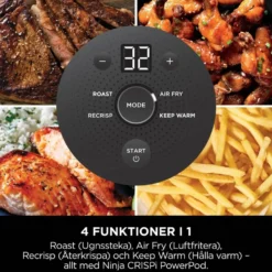 Ninja CRISPi 4-i-1 airfryer 1700 W