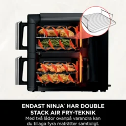 Ninja Stacked Dual Zone varmluftsfritös 7,6 L