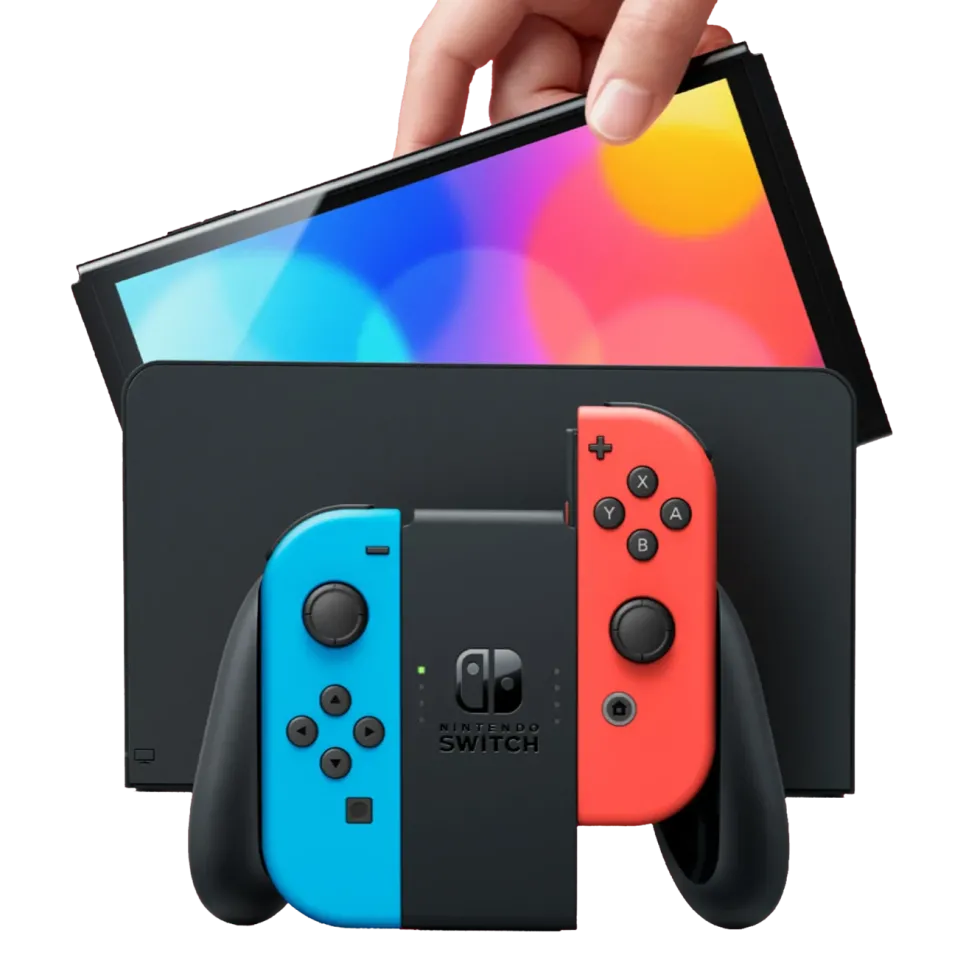Nintendo Switch (OLED) Spelkonsol 7” Röd/Blå