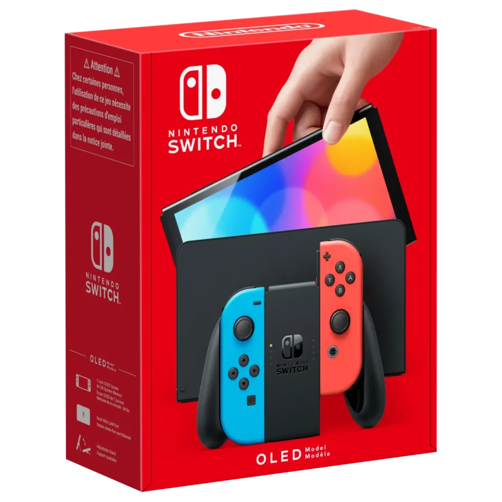 Nintendo Switch (OLED) Spelkonsol 7” Röd/Blå
