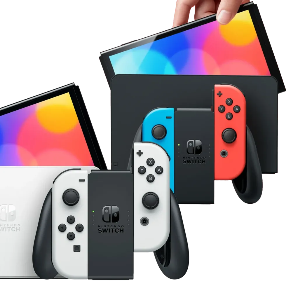 Nintendo Switch (OLED) Spelkonsol 7” Röd/Blå