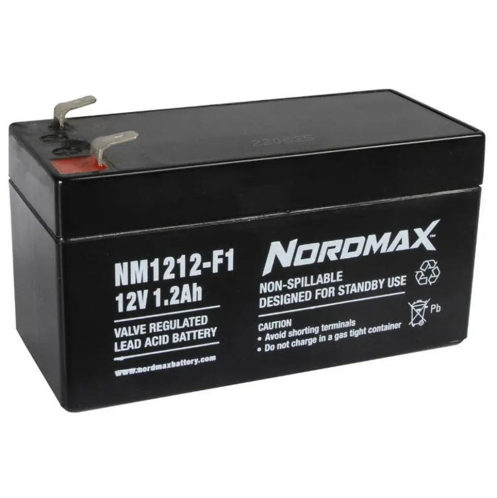 Nordmax Blyackumulator 12 V 1,2 Ah