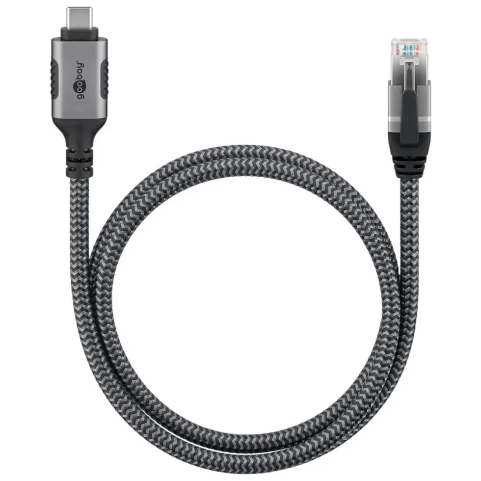 Nätverkskabel med USB-anslutning USB-C 1 m