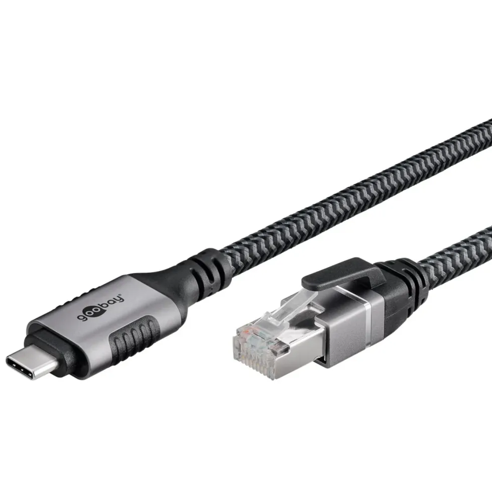 Nätverkskabel med USB-anslutning USB-C 1 m