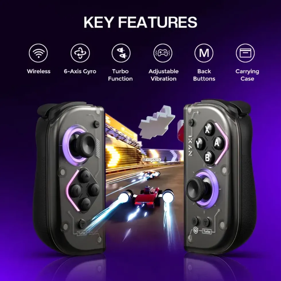 NYXI Hyperion 2 Joy-Con till Nintendo Switch Svart