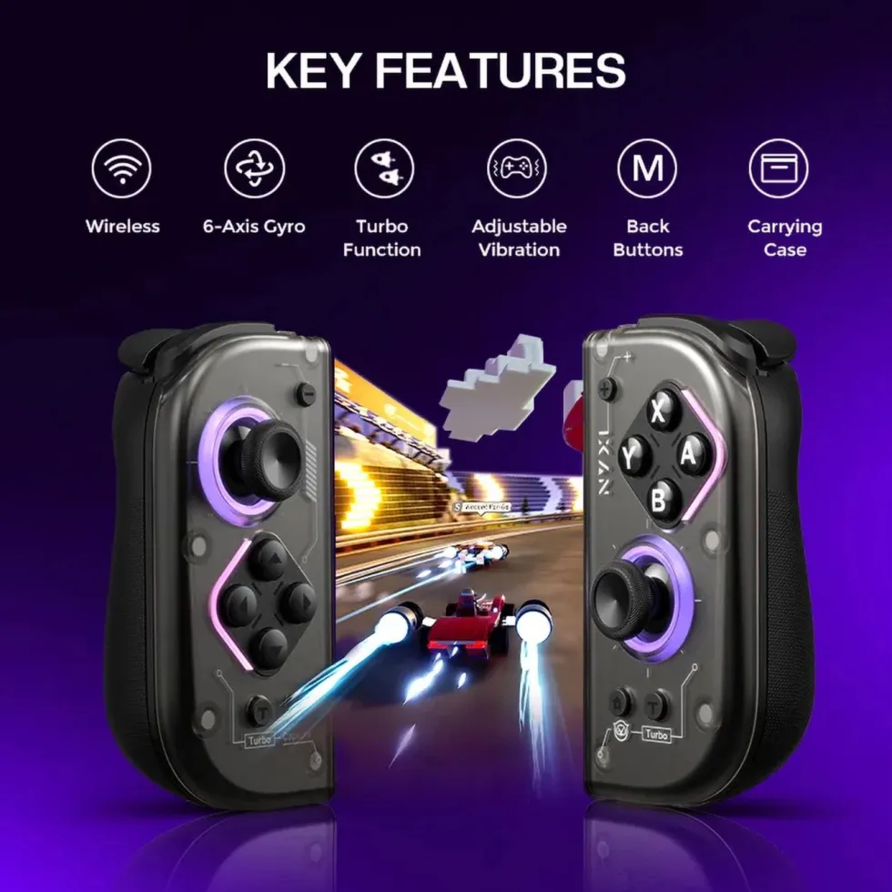 NYXI Hyperion 2 Joy-Con till Nintendo Switch Svart