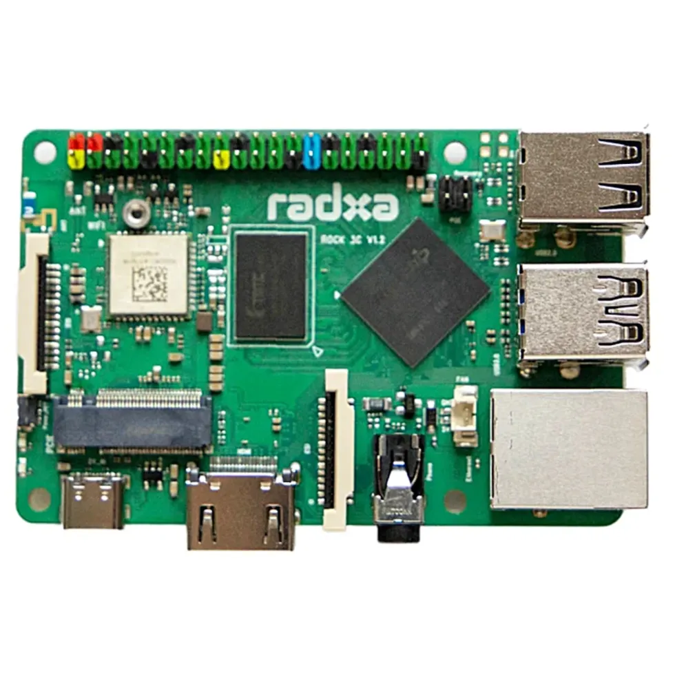 OKdo Radxa Rock 3C Enkortsdator med 1 GB RAM