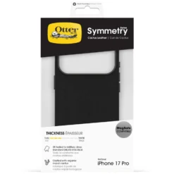 Otterbox Symmetry Cactus Leather Magsafe för iPhone 17 Pro Svart
