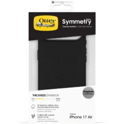 Otterbox Symmetry Cactus Leather Magsafe för iPhone Air Svart