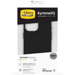 Otterbox Symmetry Cactus Leather Magsafe för iPhone 17 Svart
