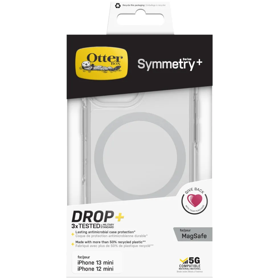 Otterbox Symmetry Plus Tåligt skal för iPhone 13 Mini Transparent