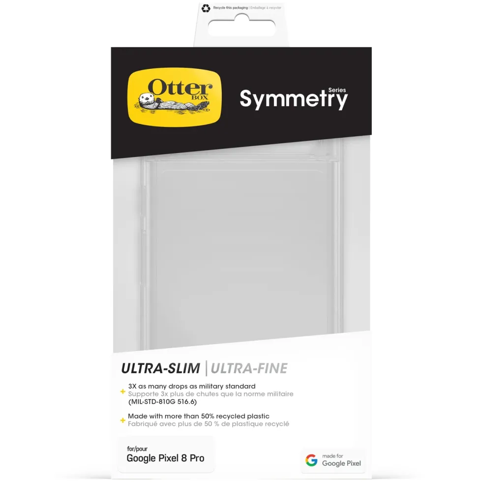 Otterbox Symmetry Transparent skal till Google Pixel 8 Pro