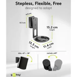 2-pack Högtalarfäste för Sonos Era 100 Svart