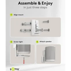 2-pack Högtalarfäste för Sonos Era 100 Vit