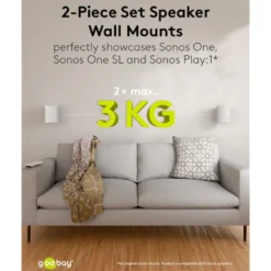 2-pack Högtalarfäste för Sonos One och One SL Vit