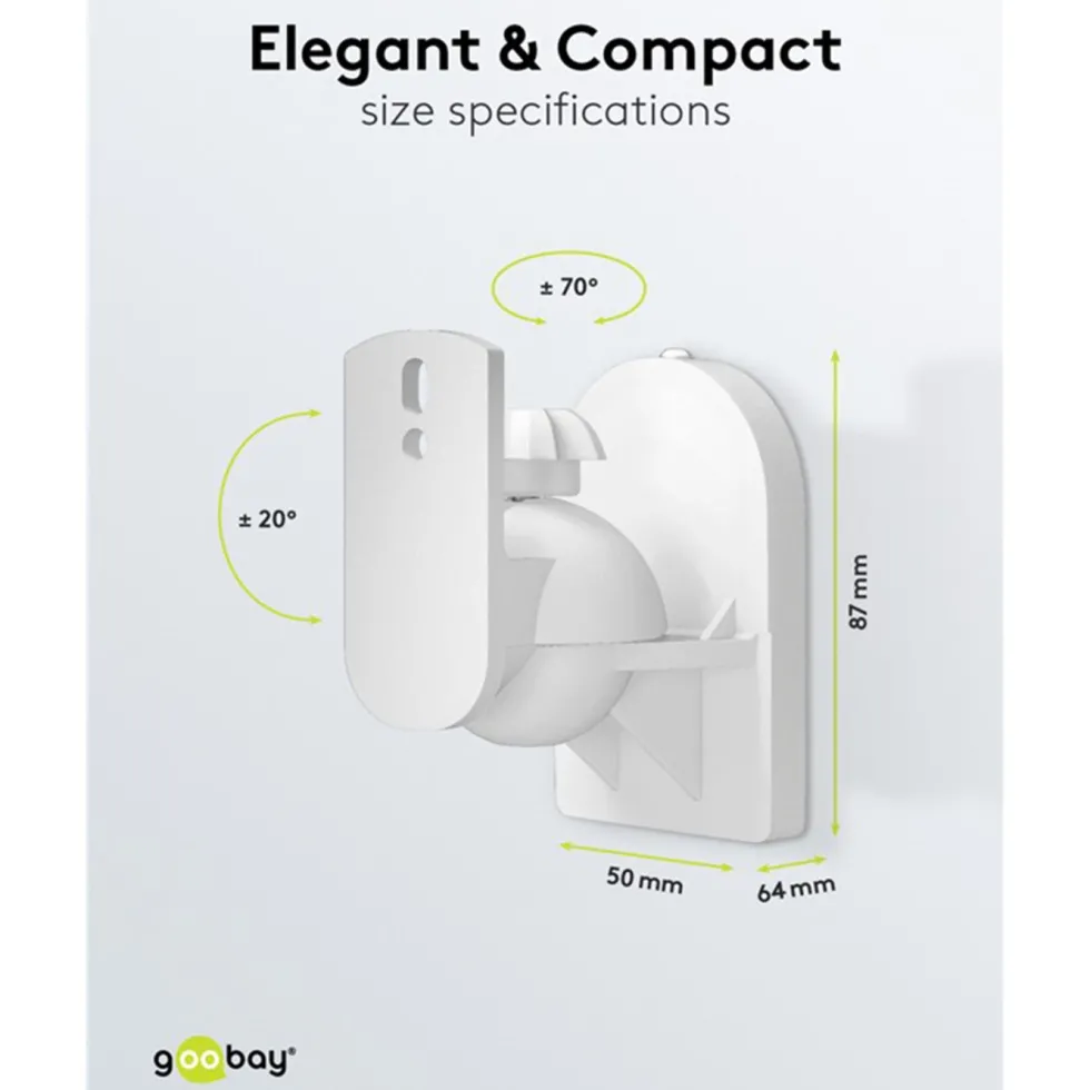 2-pack Högtalarfäste Vit