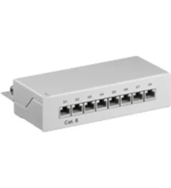 Patchpanel 8 portar Cat. 6