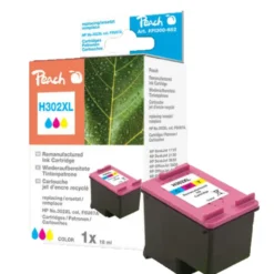 Peach Bläckpatron motsvarar HP 302XL Flera färger