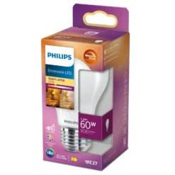 Philips Dimbar LED-lampa E27 806 lm