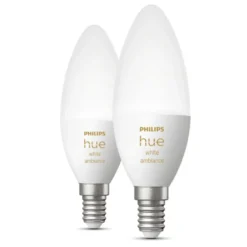 Philips Hue Ambiance Smart LED-lampa E14 470 lm 2-pack