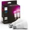 Philips Hue Color Ambiance Smart LED-lampa E27 806 lm 2-pack