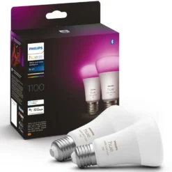 Philips Hue Color Ambiance Smart LED-lampa E27 1100 lm 2-pack