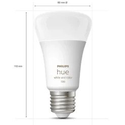 Philips Hue Color Ambiance Smart LED-lampa E27 1100 lm 2-pack