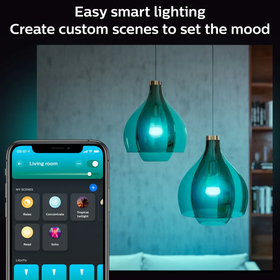 Philips Hue Color Ambiance Smart LED-lampa E27 1100 lm 2-pack