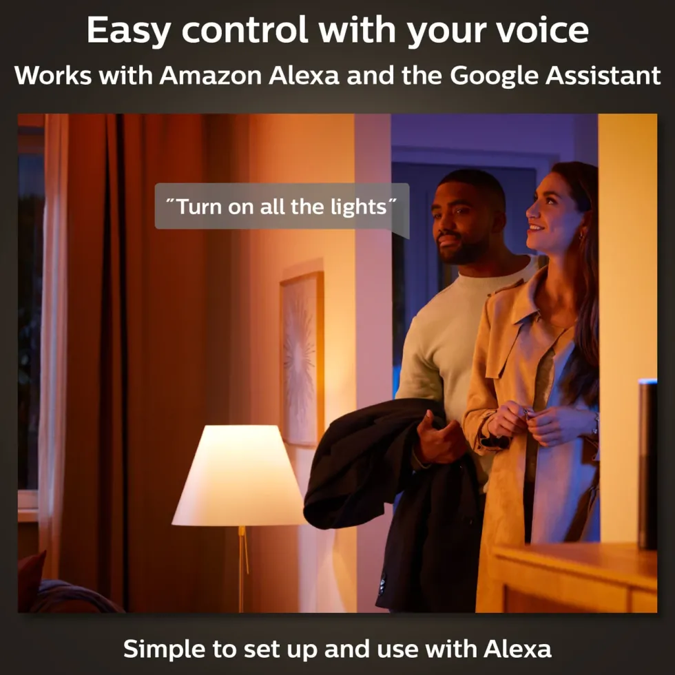 Philips Hue Color Ambiance Smart LED-lampa E27 1100 lm 2-pack