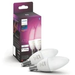Philips Hue Color Ambiance Smart LED-lampa E14 470 lm 2-pack