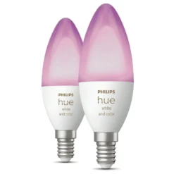 Philips Hue Color Ambiance Smart LED-lampa E14 470 lm 2-pack