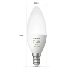 Philips Hue Color Ambiance Smart LED-lampa E14 470 lm 2-pack
