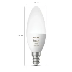 Philips Hue Color Ambiance Smart LED-lampa E14 470 lm 2-pack